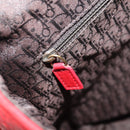 Christian Dior Shoulder Bag Leather Red Auth 158079V-26