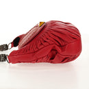 Christian Dior Shoulder Bag Leather Red Auth 158079V-3