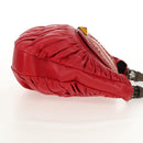 Christian Dior Shoulder Bag Leather Red Auth 158079V-5