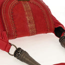 Christian Dior Shoulder Bag Leather Red Auth 158079V-7