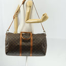 LOUIS VUITTON Monogram Keepall Bandouliere 50 Boston Bag M41416 LV Auth 158083-23