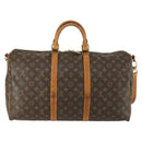 LOUIS VUITTON Monogram Keepall Bandouliere 50 Boston Bag M41416 LV Auth 158083-2