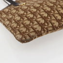 Christian Dior Trotter Canvas Tote Bag Beige Gold Auth 158084-11