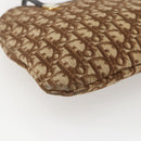 Christian Dior Trotter Canvas Tote Bag Beige Gold Auth 158084-13
