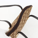 Christian Dior Trotter Canvas Tote Bag Beige Gold Auth 158084-6