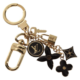 LOUIS VUITTON Porte Cles Pampilles Bag Charm Gold Tone M91929 LV Auth 158085V