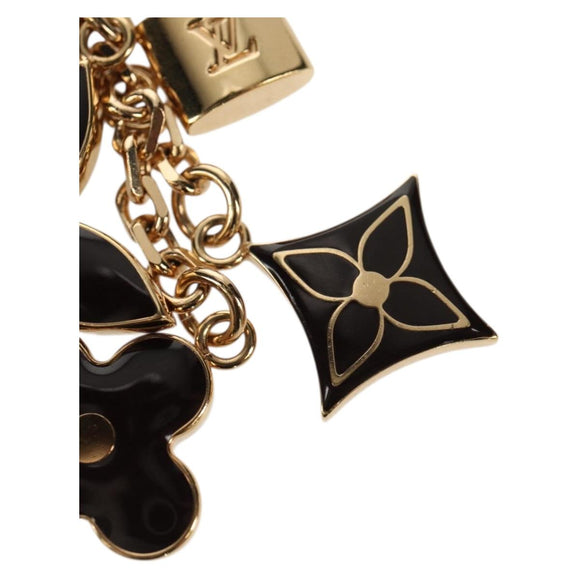 LOUIS VUITTON Porte Cles Pampilles Bag Charm Gold Tone M91929 LV Auth 158085V