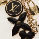 LOUIS VUITTON Porte Cles Pampilles Bag Charm Gold Tone M91929 LV Auth 158085V-5