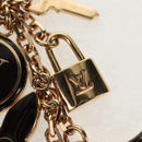 LOUIS VUITTON Porte Cles Pampilles Bag Charm Gold Tone M91929 LV Auth 158085V-6