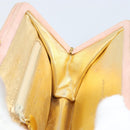 CHANEL Matelasse Chain Hand Bag Suede Pink Gold CC Auth 158088-19