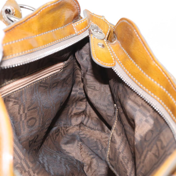 Salvatore Ferragamo Gancini Handtasche Wildleder Grün Silber Neu Original 158089