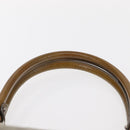 Salvatore Ferragamo Gancini Handtasche Wildleder Grün Silber Neu Original 158089-8