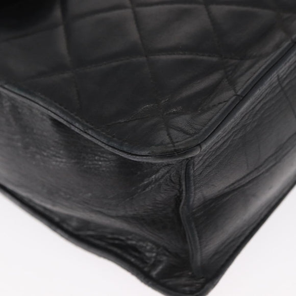 CHANEL Matelasse Handtas Lamsleer Zwart Goud CC Authentiek 158090
