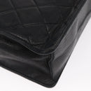 CHANEL Matelasse Handtas Lamsleer Zwart Goud CC Authentiek 158090-15