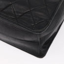 CHANEL Matelasse Handtas Lamsleer Zwart Goud CC Authentiek 158090-16