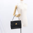 CHANEL Matelasse Handtas Lamsleer Zwart Goud CC Authentiek 158090-24