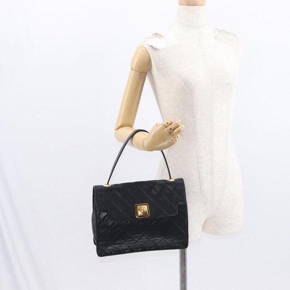CHANEL Matelasse Handtas Lamsleer Zwart Goud CC Authentiek 158090