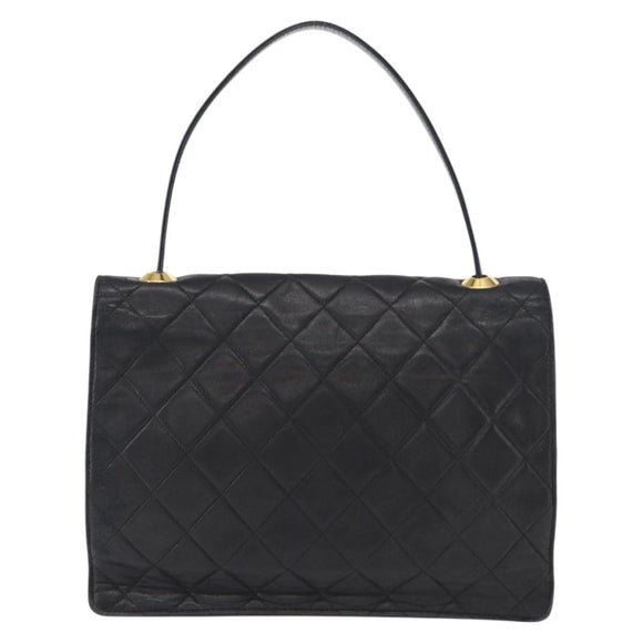 CHANEL Matelasse Handtas Lamsleer Zwart Goud CC Authentiek 158090