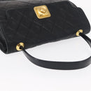 CHANEL Matelasse Handtas Lamsleer Zwart Goud CC Authentiek 158090-6