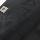 CHANEL Matelasse Chain Shoulder Bag Patent leather Black Silver CC Auth 158095-11