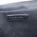 CHANEL Matelasse Chain Shoulder Bag Patent leather Black Silver CC Auth 158095-24