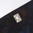 CHANEL Matelasse Chain Shoulder Bag Patent leather Navy Silver CC Auth 158096-18