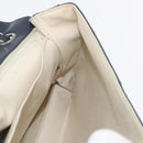 CHANEL Matelasse Chain Shoulder Bag Patent leather Navy Silver CC Auth 158096-24