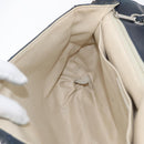 CHANEL Matelasse Chain Shoulder Bag Patent leather Navy Silver CC Auth 158096-25