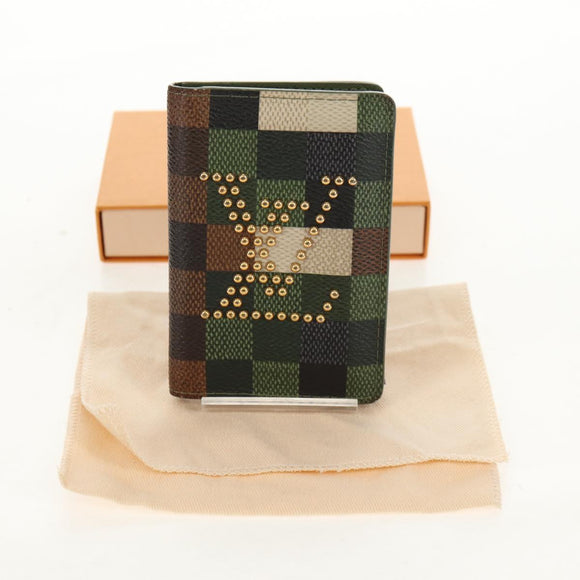 LOUIS VUITTON Damoflage Organizer De Poch Card Case M83165 LV Auth 158102SM