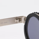 CHANEL Sunglasses metal Silver CC Auth 158103SAM-15