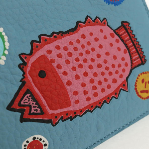 LOUIS VUITTON Yayoi Kusama Face Portefeuille Multripru M82087 LV Auth 158104SAM