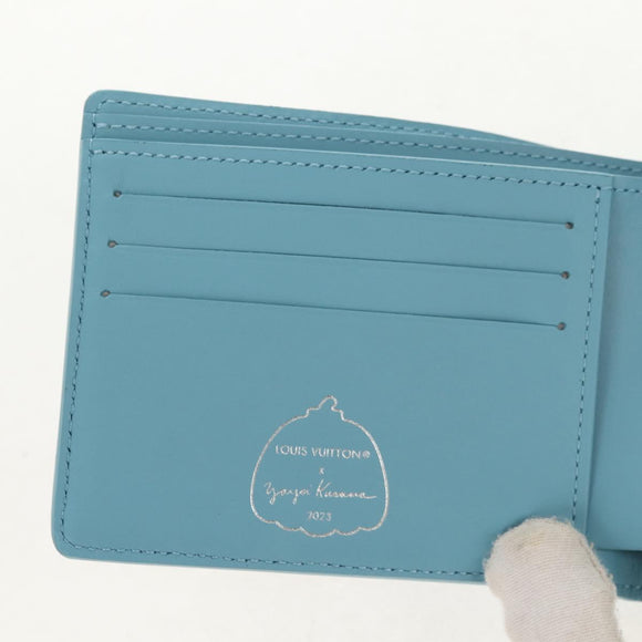 LOUIS VUITTON Yayoi Kusama Face Portefeuille Multripru M82087 LV Auth 158104SAM