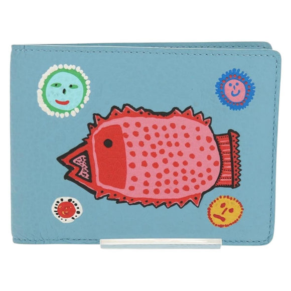 LOUIS VUITTON Yayoi Kusama Face Portefeuille Multripru M82087 LV Auth 158104SAM