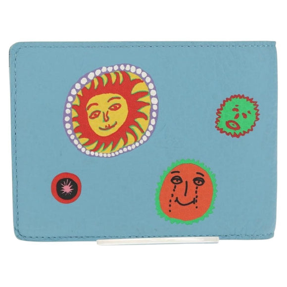 LOUIS VUITTON Yayoi Kusama Face Portefeuille Multripru M82087 LV Auth 158104SAM