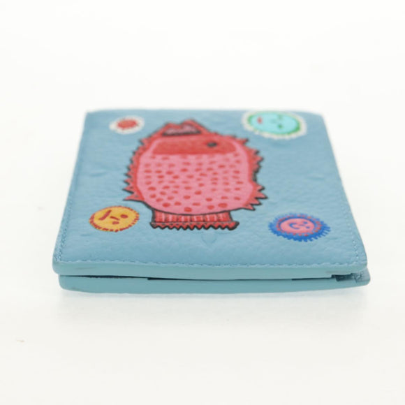 LOUIS VUITTON Yayoi Kusama Face Portefeuille Multripru M82087 LV Auth 158104SAM