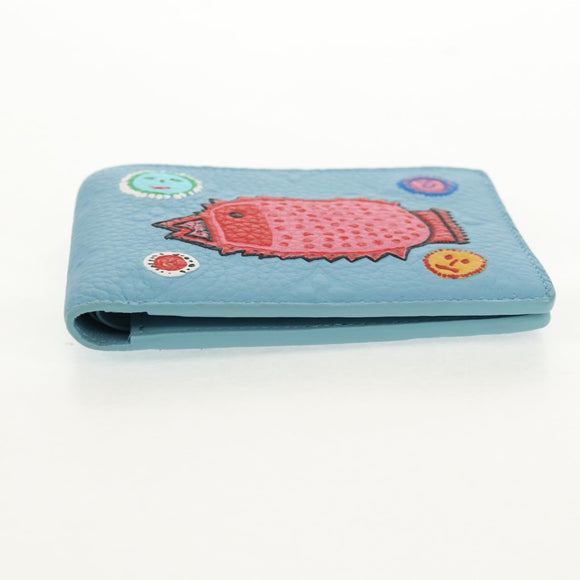 LOUIS VUITTON Yayoi Kusama Face Portefeuille Multripru M82087 LV Auth 158104SAM