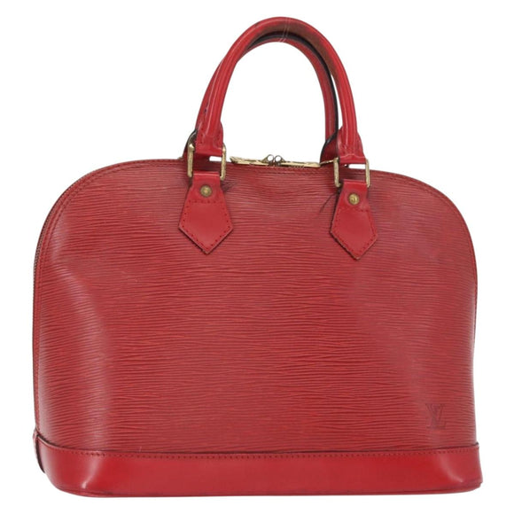 LOUIS VUITTON Epi Alma Hand Bag Castilian Red M52147 LV Auth 158108