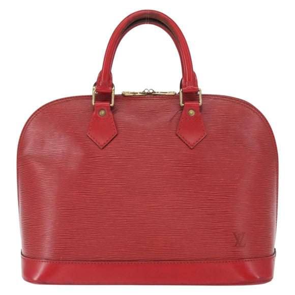 LOUIS VUITTON Epi Alma Hand Bag Castilian Red M52147 LV Auth 158108