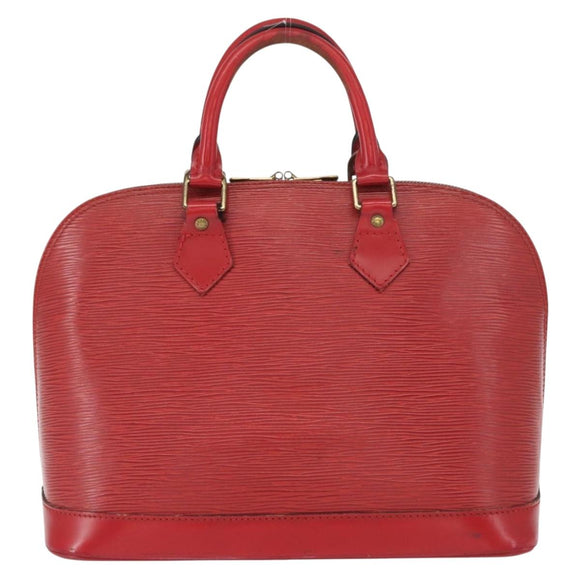 LOUIS VUITTON Epi Alma Hand Bag Castilian Red M52147 LV Auth 158108