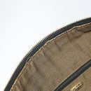 FENDI Zucca Canvas Vanity Bag Black Brown Auth 158112-18