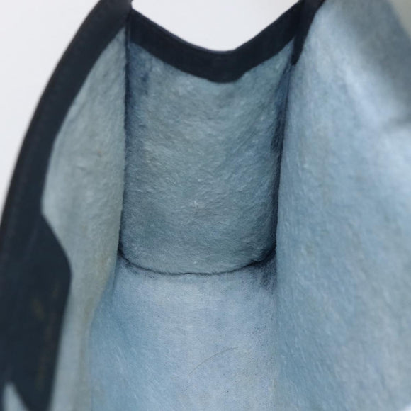 GUCCI GG Supreme Sherry Line Clutch Bag PVC Navy Gold 89 01 006 Auth 158113