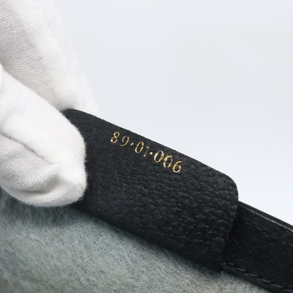 GUCCI GG Supreme Sherry Line Clutch Bag PVC Navy Gold 89 01 006 Auth 158113