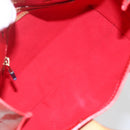 LOUIS VUITTON Monogram Vernis Reade PM Hand Bag Red Rouge M91088 LV Auth 158118-11
