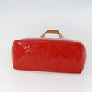 LOUIS VUITTON Monogram Vernis Reade PM Hand Bag Red Rouge M91088 LV Auth 158118-5