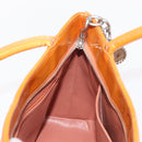 CHANEL Standard Tote Bag Patent leather Beige Silver CC Auth 158120-19