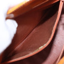 CHANEL Standard Tote Bag Patent leather Beige Silver CC Auth 158120-22