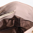 Salvatore Ferragamo Gancini Tote Bag Leer Roze Goud Origineel 158121-23