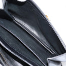 CELINE Horse Carriage Shoulder Bag Leather Black Gold Auth 158123-23