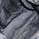 PRADA Tote Bag Nylon Black Gold Auth 158129-11