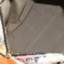 FENDI Zucchino Canvas Boston Bag Multicolor Gold Auth 158130V-10